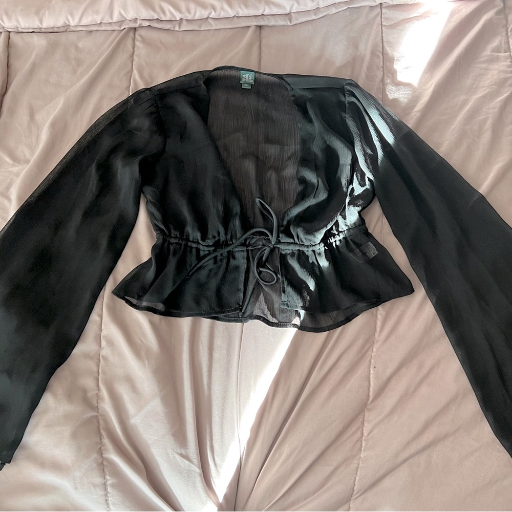 Black Sheer Blouse